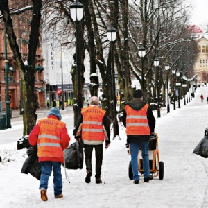 gaterusken Gaterusken vandrer oppover Karl Johans gate.
